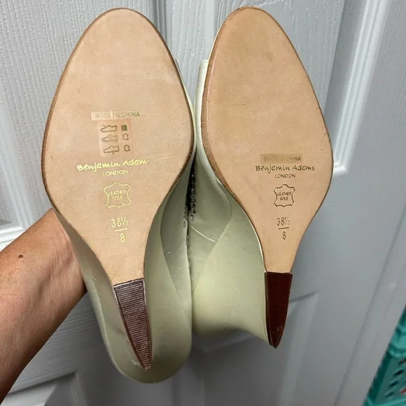 Benjamin Adams London Luxury Bridal Shoes Carmen Ivory Duchess Silk Rhinestone 8 - Picture 5 of 8